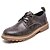 cheap Men&#039;s Oxfords-Men&#039;s Microfiber Spring / Fall Combat Boots Oxfords Booties / Ankle Boots Light Brown / Dark Brown / Gray / Outdoor / EU42
