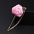 cheap Pins and Brooches-Men‘s Brooches Vintage Style Stylish Roses Flower Fashion Classic British Brooch Jewelry Wine Navy Black For Party Daily Fall Wedding
