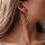cheap Earrings-Women&#039;s Hoop Earrings Hollow Creative Ladies Simple Korean Fashion Earrings Jewelry Gold / White For Party / Evening Daily Street 1 Pair