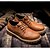 baratos Sapatos Oxford para Homem-Homens Microfibra Primavera / Outono Coturnos Oxfords Botas Curtas / Ankle Castanho Claro / Castanho Escuro / Cinzento / Ao ar livre / EU42