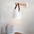 cheap Wall Sconces-22cm Wall Lamps Wall Sconces 40W for Living Room European  Simplicity Wood Bamboo Wall Light LED Modern Contemporary 110-120V 220-240V