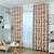 cheap Curtains Drapes-Blackout Curtains Drapes Two Panels Bedroom Floral 100% Polyester Printed
