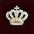voordelige Spelden &amp; Broches-Voor heren Kubieke Zirkonia Broches Retro Stijlvol Creatief Kroon Luxe Modieus Brits Broche Sieraden Zilver Goud Voor Feest Dagelijks