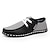 cheap Men&#039;s Slip-ons &amp; Loafers-Men&#039;s Loafers &amp; Slip-Ons Light Soles Plus Size Driving Loafers Comfort Shoes Walking Casual British Outdoor Daily PU Breathable Wear Proof Loafer Black White Green Color Block Spring Fall