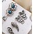 cheap Earrings-Women&#039;s Stud Earrings Classic Hollow Out Flower Ladies Sweet Fashion Rhinestone Earrings Jewelry Silver For School Office &amp; Career 4 Pairs