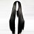 cheap Synthetic Trendy Wigs-Synthetic Wig Straight Straight Asymmetrical Wig Long Black Synthetic Hair 25 inch Women&#039;s Natural Hairline Black
