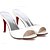 cheap Women&#039;s Sandals-Women&#039;s Sandals Daily Summer Stiletto Heel PU White Red
