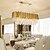 cheap Crystal Chandeliers-10-Light 90 cm Chandelier Metal Electroplated Modern 110-120V 220-240V