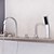 billige Badekarsarmaturer-Badekarshaner - Moderne Krom Romersk Kar Keramik Ventil Bath Shower Mixer Taps / Tre Håndtag fem huller