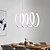 cheap Circle Design-1-Light 20 cm Mini Style / LED Pendant Light Metal Linear Painted Finishes Modern Contemporary 110-120V / 220-240V