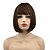 cheap Synthetic Trendy Wigs-Synthetic Wig Straight Short Bob Wig Short Auburn Brown Natural Black Synthetic Hair 10 inch Women&#039;s Synthetic Black Brown