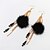 cheap Earrings-Women&#039;s Drop Earrings Long Creative Ladies Vintage Ethnic Fashion Feather Earrings Jewelry Black / Red / Blue For Going out Birthday 1 Pair