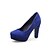 cheap Women&#039;s Heels-Women&#039;s Heels Daily Chunky Heel Round Toe Basic Pump PU Black Blue Beige