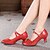 abordables Chaussures de bal, de danse moderne-Femme Chaussures Modernes Talon Basket Paillette Talon Cubain Preto e Prateado Noir Rouge Lacet