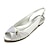 olcso Esküvői cipők-Női Esküvői cipők Extra méret Menyasszonyi cipők Átkötős Lapos Köröm Hátsó pántos Szatén Fekete Fehér Kristály