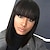 baratos Perucas de Qualidade Superior-perucas pretas para mulheres peruca sintética reta kardashian bob peruca comprimento médio preto natural # 1b cabelo sintético feminino peruca afro-americana de 12 polegadas com franja