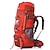 cheap Backpacks &amp; Bags-TOPSKY 70 L Rucksack Waterproof Breathable Wear Resistance High Capacity Outdoor Hiking Climbing Ski Nylon Orange Dark Green