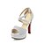 cheap Women&#039;s Sandals-Women&#039;s Sandals Strappy Heels Daily Summer Chunky Heel Peep Toe PU Black Silver Purple