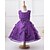 baratos Vestidos-Meninas Sem Manga Gráfico impresso em 3D Vestidos Doce Poliéster Vestido Verão Infantil Festa Com Miçangas Multi Camadas Laço