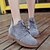 tanie Kozaki damskie-Damskie Botki Modne buty Codzienny Solidne kolory Niski obcas Okrągły palec u nogi W stylu brytyjskim PU Sznurowane Czarny Żółty Szary