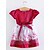 baratos Vestidos-Para Meninas 3D Floral Vestido Manga Curta Verão Primavera Outono Floral Laço Algodão Poliéster Bébé