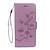 preiswerte Samsung-Handyhülle-Hülle Für Samsung Galaxy Note 9 / Note 8 Geldbeutel / Kreditkartenfächer / mit Halterung Ganzkörper-Gehäuse Schmetterling / Blume Hart PU-Leder