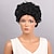 cheap Synthetic Trendy Wigs-Synthetic Wig Curly Curly Wig Short Jet Black Synthetic Hair Women&#039;s Black MAYSU