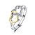 preiswerte Ringe-Damen Ring 1pc Silber Kupfer damas Romantisch Geschenk Schmuck Stilvoll Herz