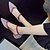 abordables Sandalias planas de mujer-Mujer Bailarinas Zapatos Confort Diario Color sólido Verano Pedrería Tacón Plano Dedo Puntiagudo Ante PU Negro Rojo Dorado