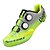 baratos Sapatos de Ciclismo-SIDEBIKE Adulto Sapatilhas de Ciclismo com Travas &amp; Pedal Tênis para Ciclismo Fibra de Carbono Almofadado Ciclismo Verde Homens Sapatos para Ciclismo / Malha Respirável