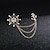 cheap Pins and Brooches-Men&#039;s Cubic Zirconia Brooches Stylish Link / Chain Creative Anchor Statement Fashion British Brooch Jewelry Silver Gold For Party Wedding