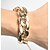 voordelige Armbanden-Voor heren Armband Cubaanse link Dikke ketting Creatief Eenvoudig modieus Hyperbool Legering Armband sieraden Goud Voor Straat Bar