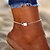 cheap Body Jewelry-Anklet Ankle Bracelet Ladies Simple Bohemian Women&#039;s Body Jewelry For Holiday Bikini Retro Yoga Alloy Turtle Silver 1pc