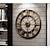 Недорогие Настенные часы-настенные часы, 20 &#039;&#039; круглый центурианский классический металлический кованое железо римская цифра стиль домашнего декора аналоговые металлические часы
