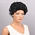 cheap Synthetic Trendy Wigs-Synthetic Wig Curly Curly Wig Short Jet Black Synthetic Hair Women&#039;s Black MAYSU