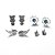 cheap Earrings-Women&#039;s Stud Earrings Classic Hollow Out Flower Ladies Sweet Fashion Rhinestone Earrings Jewelry Silver For School Office &amp; Career 4 Pairs