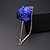 billige Nåle og brocher-mænds brocher vintage stil stilfuld roser blomst mode klassisk britisk broche smykker vin marineblå sort til fest dagligt efterår bryllup