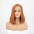 cheap Synthetic Lace Wigs-Synthetic Lace Front Wig Straight Side Part Lace Front Wig Short Orange Synthetic Hair 12-14 inch Women&#039;s Adjustable Heat Resistant Party Brown