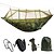 cheap Camping Furniture-Camping Hammock with Mosquito Net Double Hammock Outdoor Portable Anti-Mosquito Ultra Light (UL) Foldable Breathable Parachute Nylon with Carabiners and Tree Straps for 2 person Hunting Hiking Beach