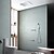 Χαμηλού Κόστους Πολυτελές ντους οροφής-Βρύση Ντουζιέρας Σειρά - Ντουζιέρα Βροχή Σύγχρονο Χρώμιο Επιτοίχιες Βαλβίδα Ορείχαλκου Bath Shower Mixer Taps / Ορείχαλκος