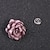 cheap Pins and Brooches-Women&#039;s Brooches Classic Stylish Flower Petal Vintage Fashion British Imitation Diamond Brooch Jewelry Wine Black Pearl Pink For Daily Holiday
