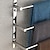 billige Håndklestenger-håndklestativ i rustfritt stål 3-lags badehåndklestang veggfeste speil polert sølvfarget 60/70 cm