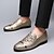 cheap Men&#039;s Slip-ons &amp; Loafers-Men&#039;s Loafers &amp; Slip-Ons Dress Shoes Penny Loafers Novelty Loafers Vintage British Daily Party &amp; Evening Faux Leather Black Gold Silver Fall Winter / Rivet / Sequin