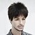 cheap Synthetic Trendy Wigs-Synthetic Wig Straight Straight With Bangs Wig Short Rainbow Dark Black Dark Brown Chestnut Brown Ash Brown Synthetic Hair 6 inch Men&#039;s Brown Natural Black StrongBeauty