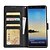 cheap Samsung Cases-Phone Case For Samsung Galaxy Full Body Case Leather Wallet Card Note 8 Note 5 Note 4 Wallet Card Holder with Stand Solid Color Hard PU Leather