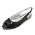 olcso Esküvői cipők-Női Esküvői cipők Extra méret Menyasszonyi cipők Átkötős Lapos Köröm Hátsó pántos Szatén Fekete Fehér Kristály