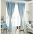 cheap Curtains Drapes-Modern Blackout Curtains Drapes Two Panels Curtain &amp; Sheer / Embroidery / Bedroom