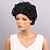 cheap Synthetic Trendy Wigs-Synthetic Wig Curly Curly Wig Short Jet Black Synthetic Hair Women&#039;s Black MAYSU