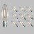 Χαμηλού Κόστους LED Λάμπες με Νήμα Πυράκτωσης-10pcs 1.5 W LED Λάμπες Πυράκτωσης 100 lm E14 C35 1 LED χάντρες COB Διακοσμητικό Θερμό Λευκό Ψυχρό Λευκό 220-240 V