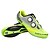 abordables Zapatos de ciclismo-SIDEBIKE Adulto Calzado para Bicicleta de Carretera Fibra de Carbono Amortización Ciclismo Verde Hombre Zapatillas Carretera / Zapatos de Ciclismo